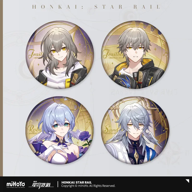 

[Подлинный] miHoYo Game Honkai Star Rail Autumn Celebration Q-версия жесть значок Робин воскресенье аниме брошь косплей рождественские подарки