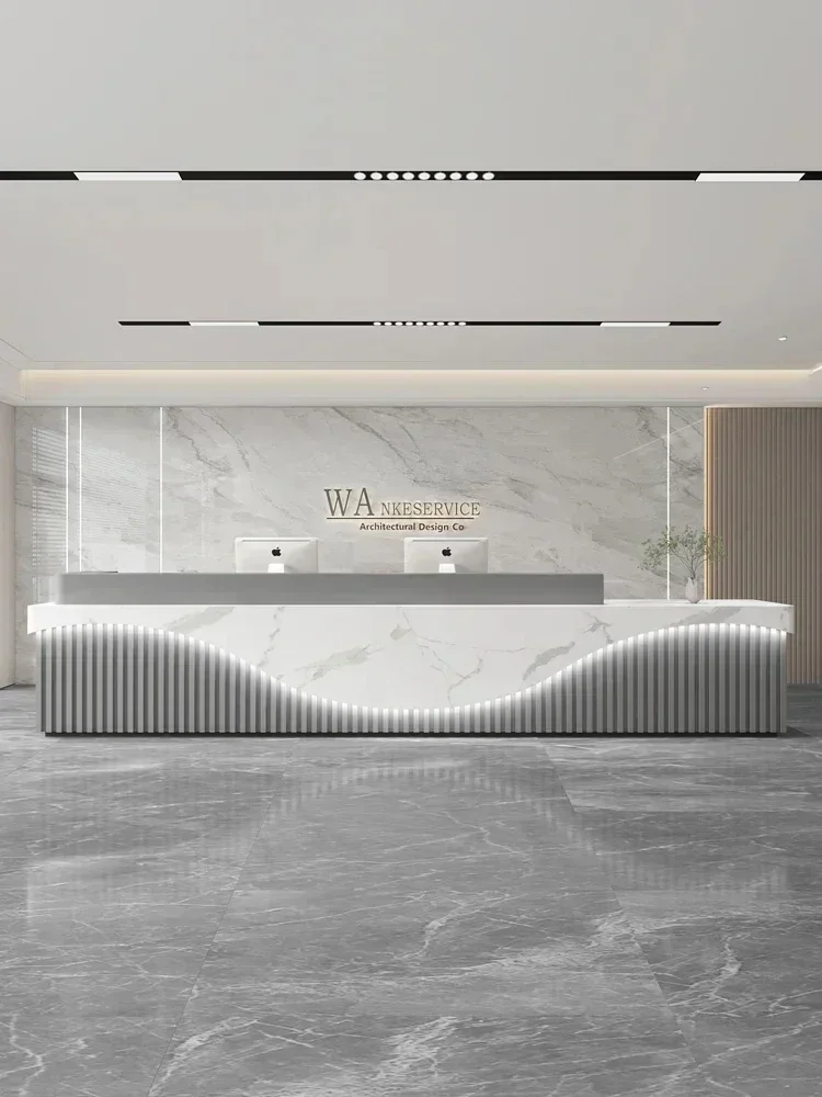 New Chinese Style Bar Counter Retro Beauty  Front Desk Hotel Restaurant Teahouse Cashier