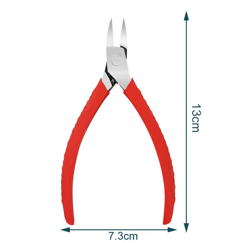 1Pcs Toenail Clippers Straight Slash Blade For Thick Ingrown Hard Nail Nipper Trimmer Rubber Handle Pedicure Manicure Tool