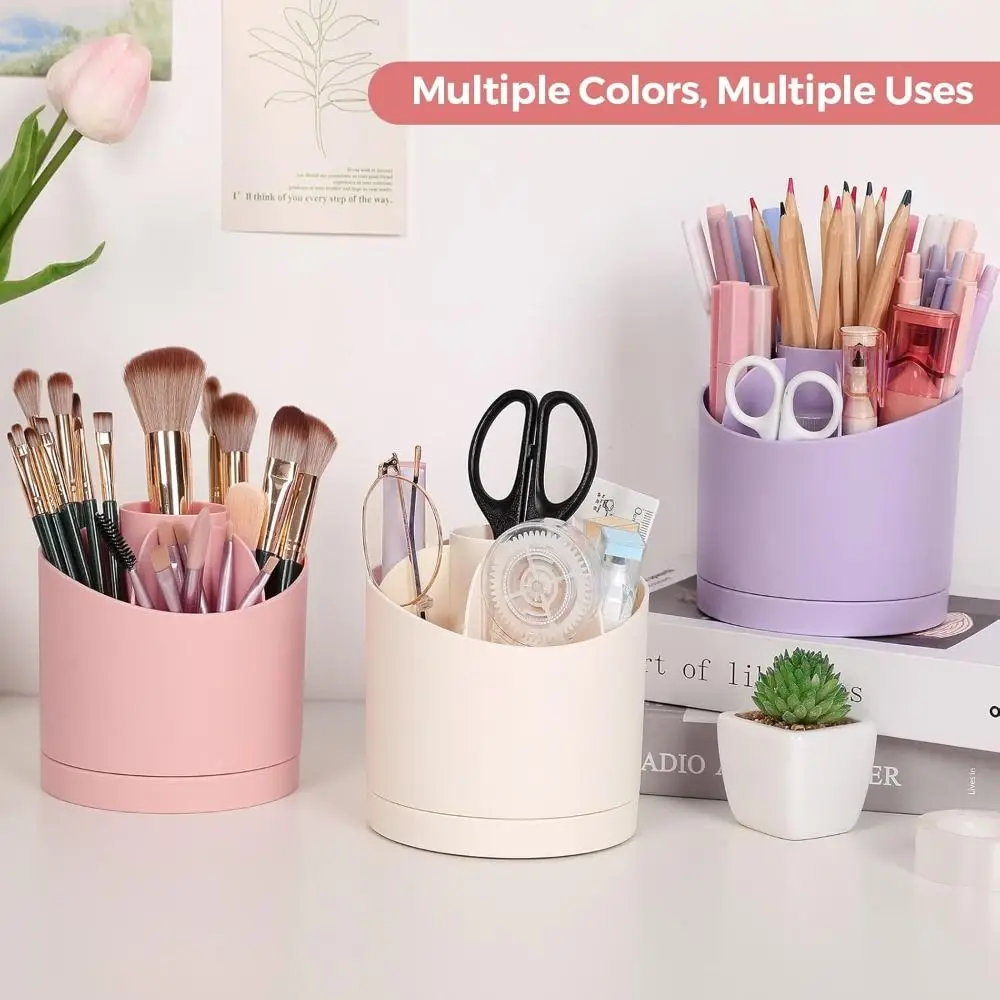 Hot 360-Degree Rotating Desk Organizer with 7 Slots Organizers and Accessories Desk Organizers Cute Art Supply Storage for Desk