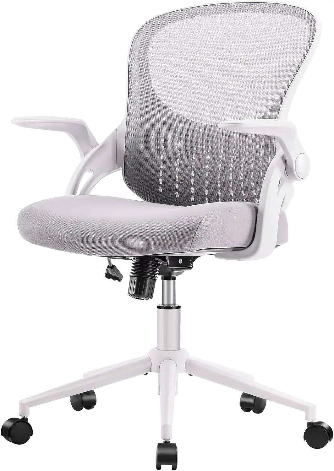 

Office Computer Gaming Desk Chair, Ergonomic Mid-Back Mesh Rolling Work Swivel Chairs with Flip-up Arms