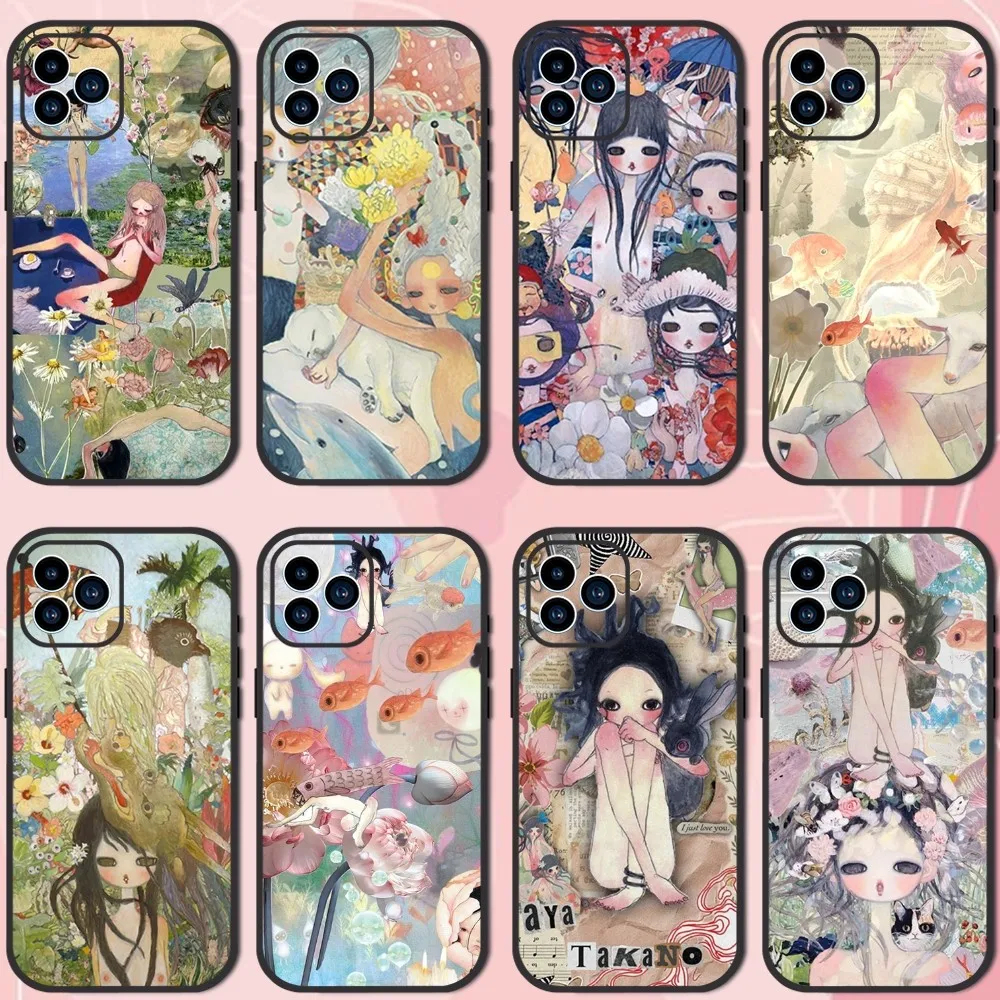 Art Aya Takano  Phone Case  For Samsung Galaxy A05 S23 FE S22 Ultra S21 Plus S10 Lite Soft Phone Shell Note 10 20 Back Cover