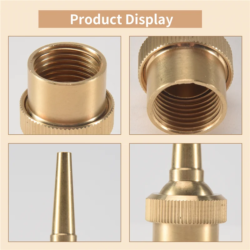 

New Shown-6 PCS Fountain Nozzle Head G1/2 DN15 Adjustable Direction Jet Water Spray Sprinkler Head For Garden Pond Amusement Par
