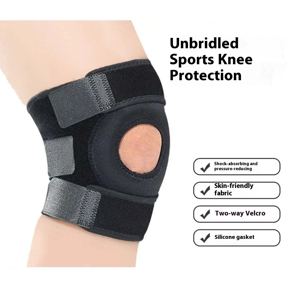 

Running Open Knee Pads Tennis Meniscus Protection Gear Adjustable Velcro Sports Knee Pads Summer Skipping Rope