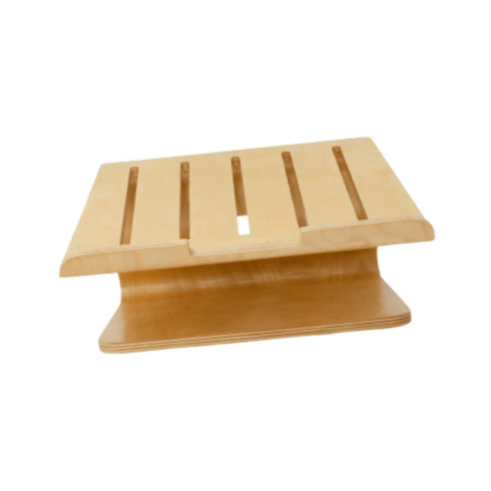 Wood Laptop Stand for Desk Laptop Bracket Multifunctional Sturdy Tablet Stand Computer Stand for Bedroom Household Tabletop