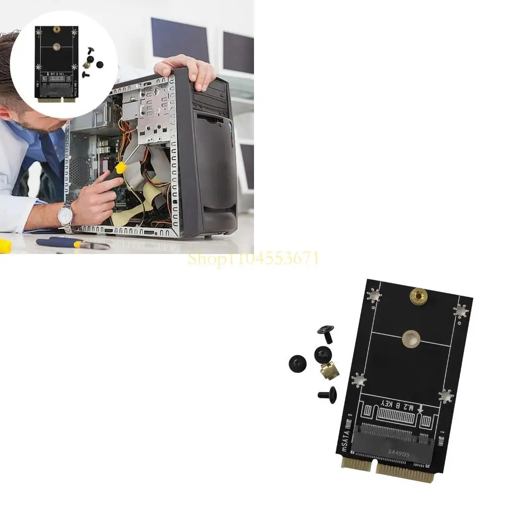 Best Seller Efficient MSATA To M.2 B Drive Adapter Card Enhances Heat Dissipation For 2230 2242 Drive Installation Without