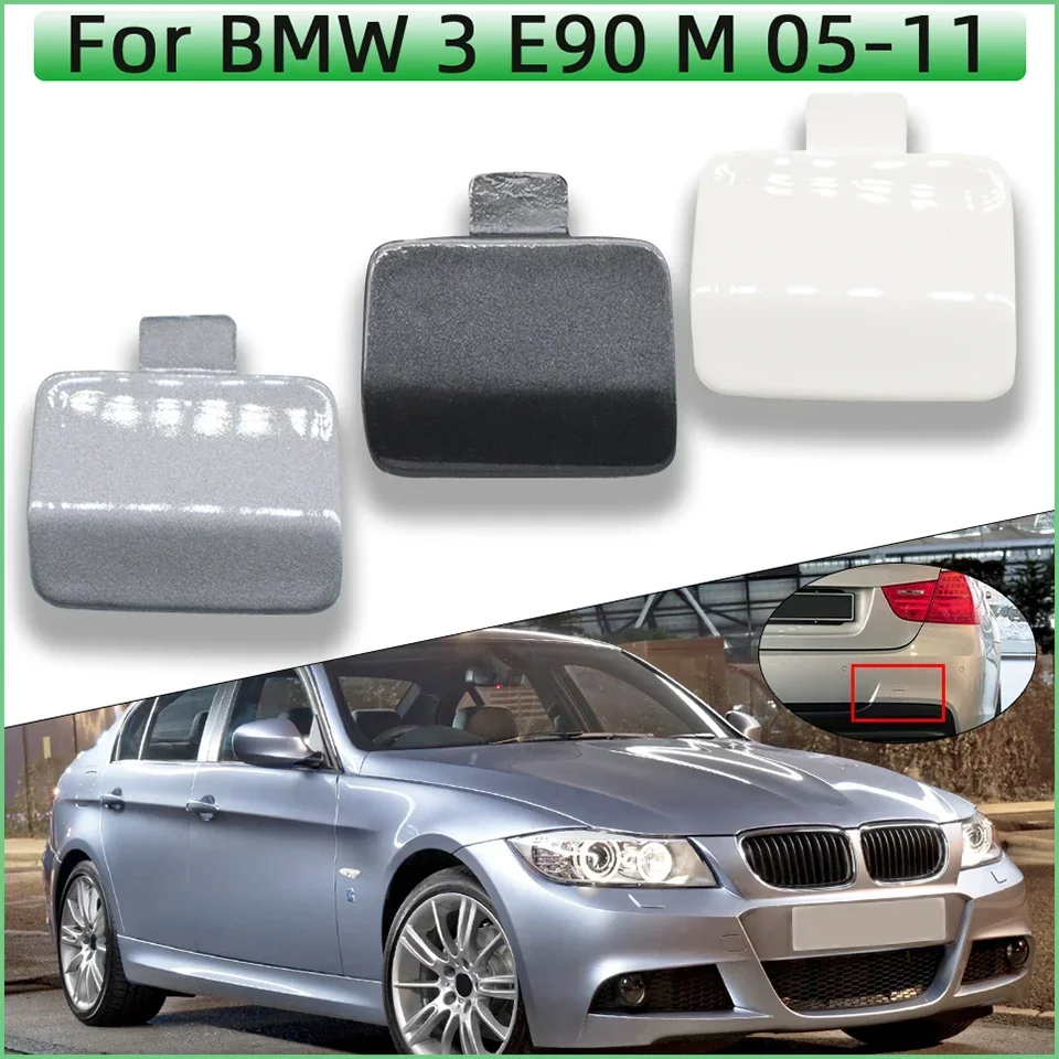 Задний бампер автомобиля, фаркоп, крышка для BMW 3 E90 LCI M Sport 2005-2008 2009 2010 2011 51128041134   Буксировочная отделка крышки