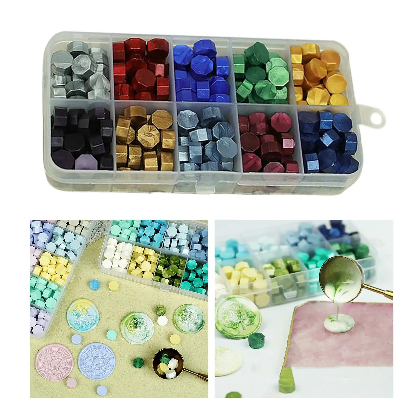 2x200 Pieces Beads Sealing Making Tools DIY for Gift Wrapping Cards Envelopes Sealing Stamp Melts Stamp