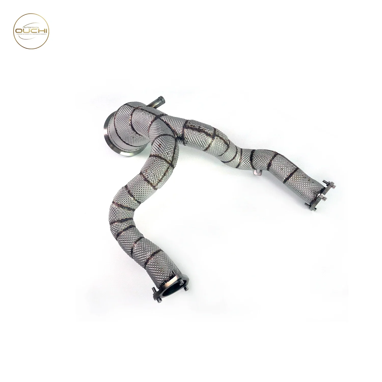

Ouchi stainless steel With catalytic Downpipe product discount For 2019-2023 A7 C8 Downpipe 3.0T exhaust system High flow