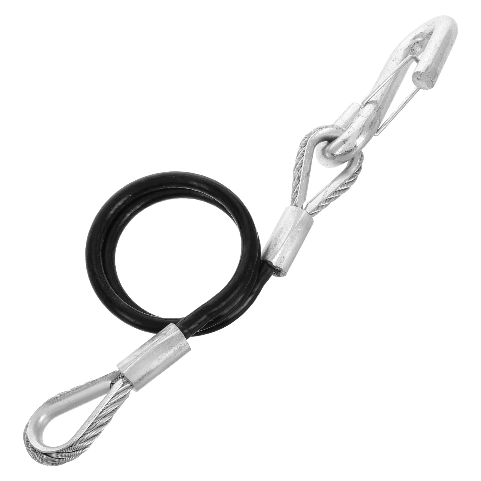 

Trailer Safety Cables 3500Lbs Spring Steel Towing Cables For Boats Trailers Auto Vehicles Self Coiling Design Trailer