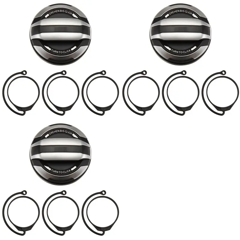 

3X Car Fuel Cap Oil Tank Cover 971044251 971044261 For Boxster Cayman 981 2013-2016