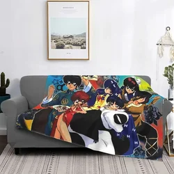 Ranma 1/2 Panda coperta animale flanella inverno giappone Anime Love Manga coperte leggere per letto camera da letto peluche trapunta sottile