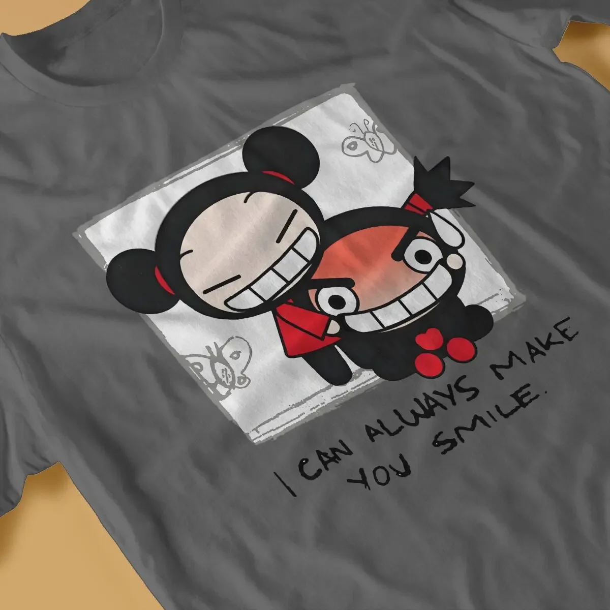 Pucca Leisure T Shirt para adultos, eu sempre posso fazer você sorrir Meme, Hip Hop T-shirt, venda quente