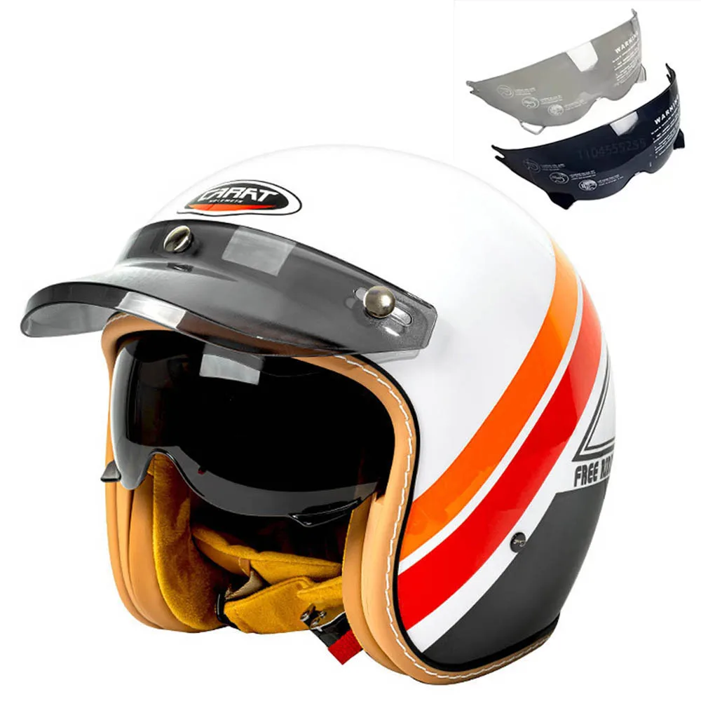 

Motocross Open Face DOT Certification Casco Moto Helmets 3/4 Motorcycle Helmet Half Face Capacete De Moto Motorcycle Equipments