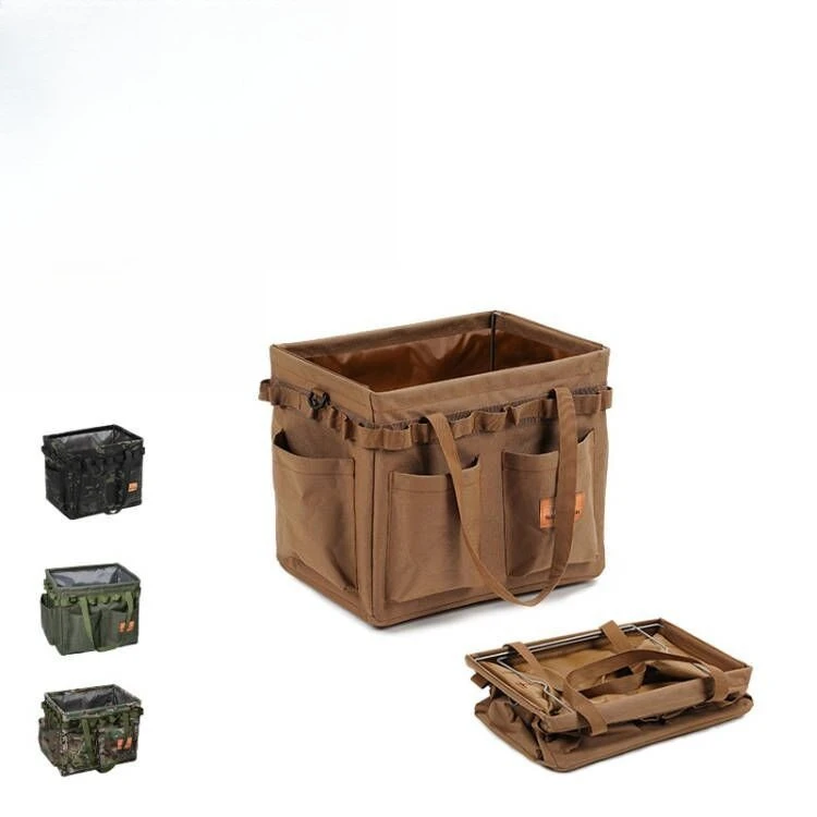 

Outdoor Folding Storage Open Box Camping Storage Tool Bag Tote Bag Camping Portable Equipment