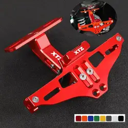 For YAMAHA XTZ1200 XTZ125 XTZ250 XTZ660 XTZ750 XT660XR XTZ150 Motorcycle License Plate Holder Number Plate Holder LED Light