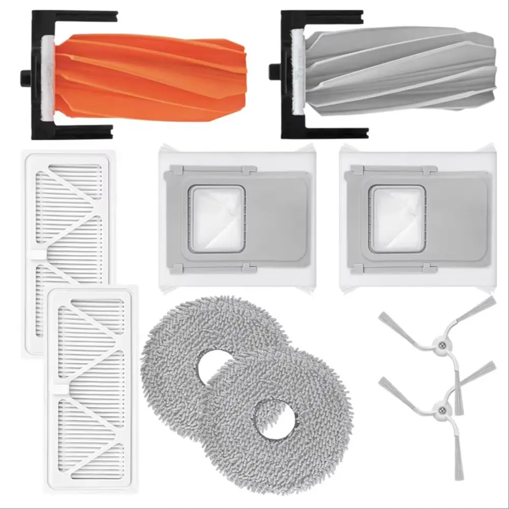 Rubber Roller Brush Mop Cloths Side Brushes Filters Dust Bags For DJI For ROMO S For ROMO A, For ROMO P Vacuum Cleaner Part