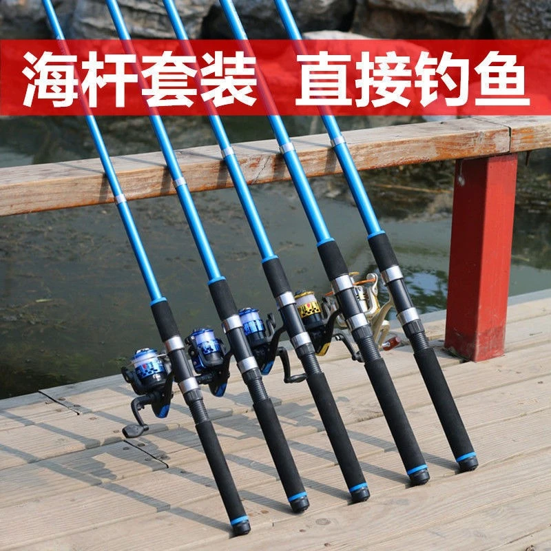 Fishing Rod Set Sea Rod Casting Rod Spinning Rod Long Distance Surf Casting Full Fishing Gear Complete Kit