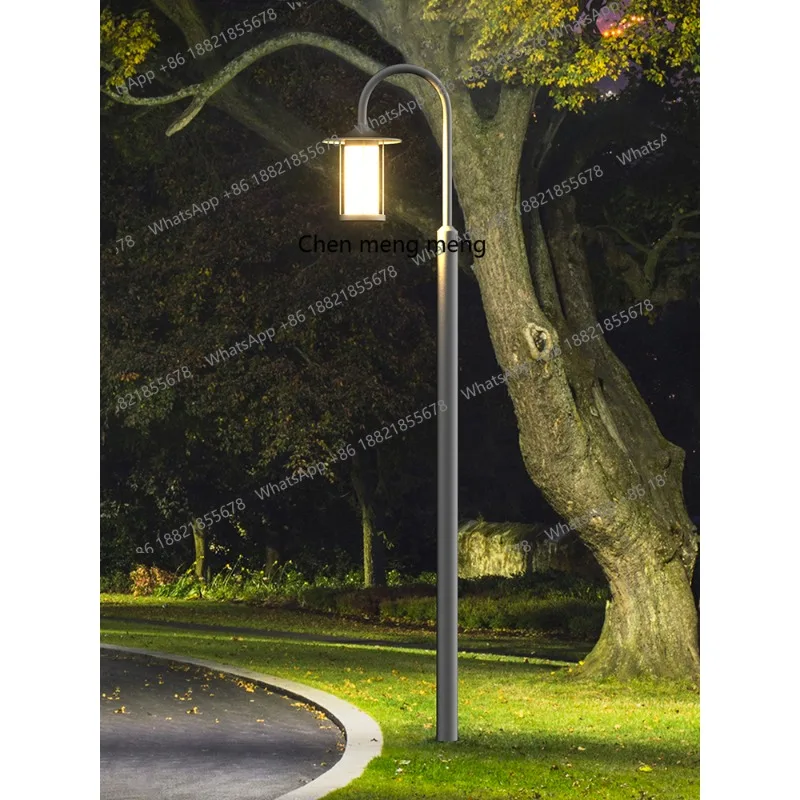 

Simple personalized courtyard outdoor waterproof solar pole light outdoor community garden villa road street light