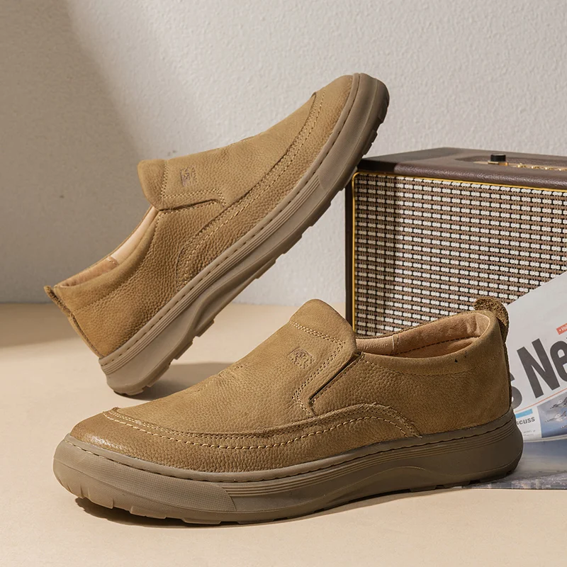 

Men's casual leather shoes; loafers; penny loafers New genuine cowhide suede shoes for all seasons