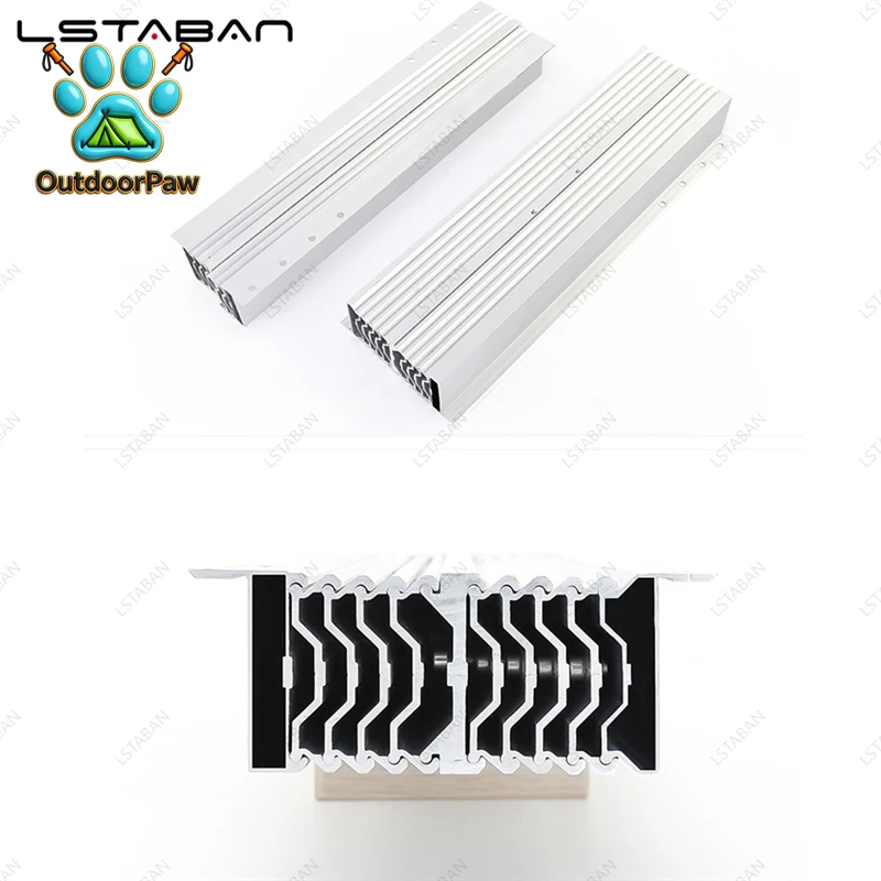 Hidden Folding Table Telescopic Guide Rails Aluminum Alloy Dining Table Telescopic Multi Section Flat Push Folding Slide Rail