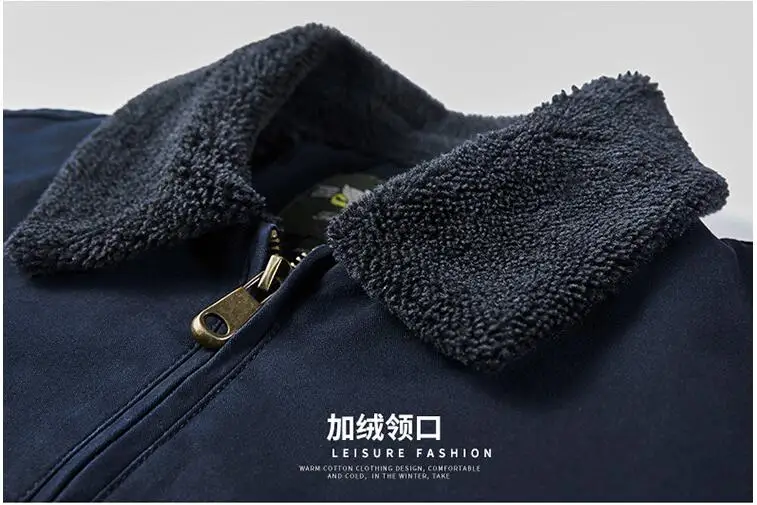 New Winter Men Fleece Warm Winter Jackets High Quality Male Cotton Loose Casual Down Jackets Chaquetas Thicker Winter Coats 4XL