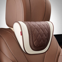 Nappa leather Car Seat Rest Cushion Headrest Car Neck Pillows For Mercedes Benz Maybach S-Class Headrest Car Accessories