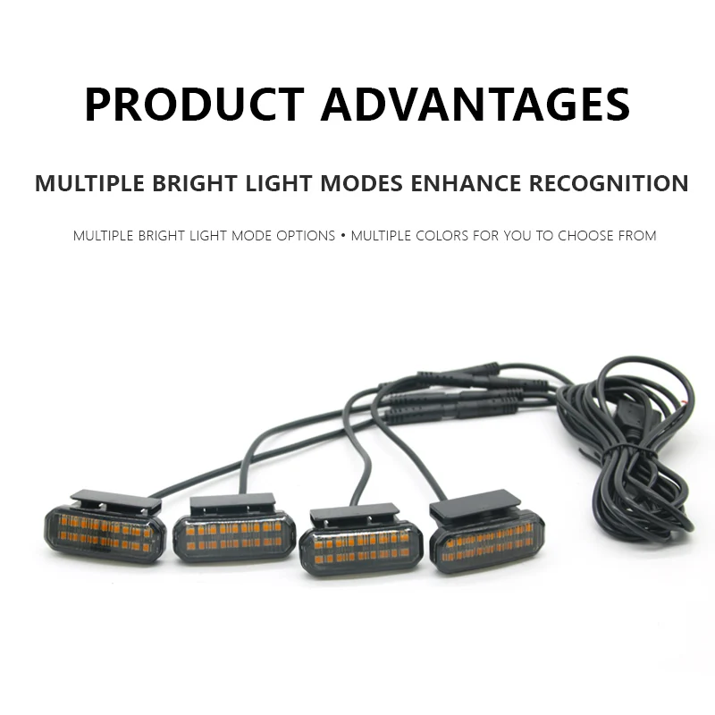For NISSAN PATHFINDER R51 18 LED Front Grille Light Car Daytime Running Light Wheel Eyebrow Lamp For Pickup Offroad 12V ﻿ view 3