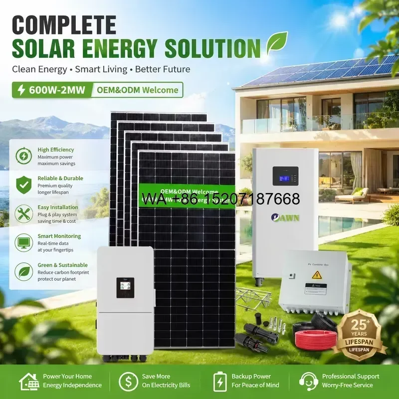 Wmwmnu for Wmwmnu Customized 20kw 25kw 30kw Complete Solar System Whole House Hybrid Solar Home Battery Storage Power System