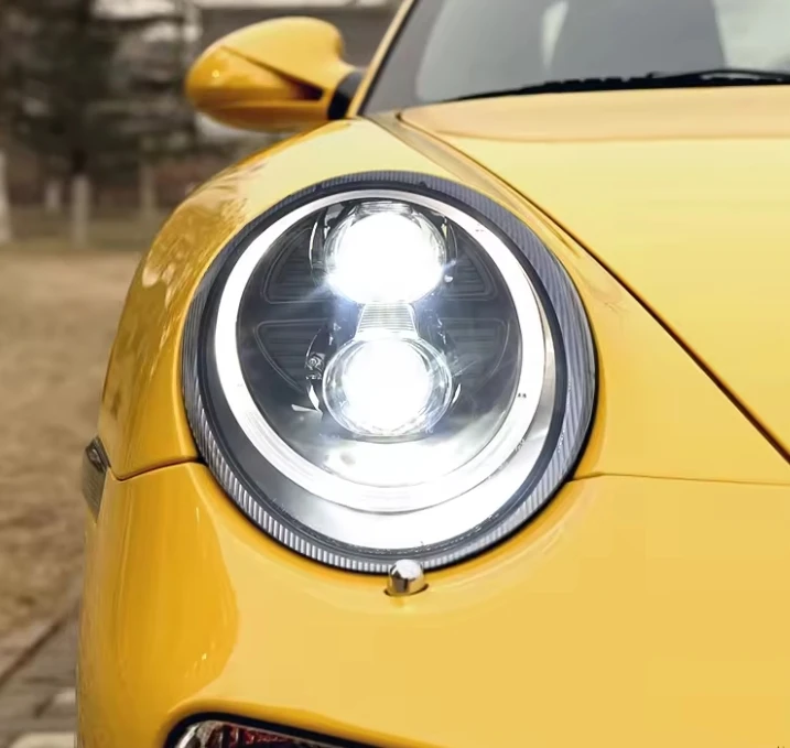 Auto Headlight for Porsche 997 2005-2009 Headlight Assembly Modification With Dual Lens LED Light Guide Laser Headlights