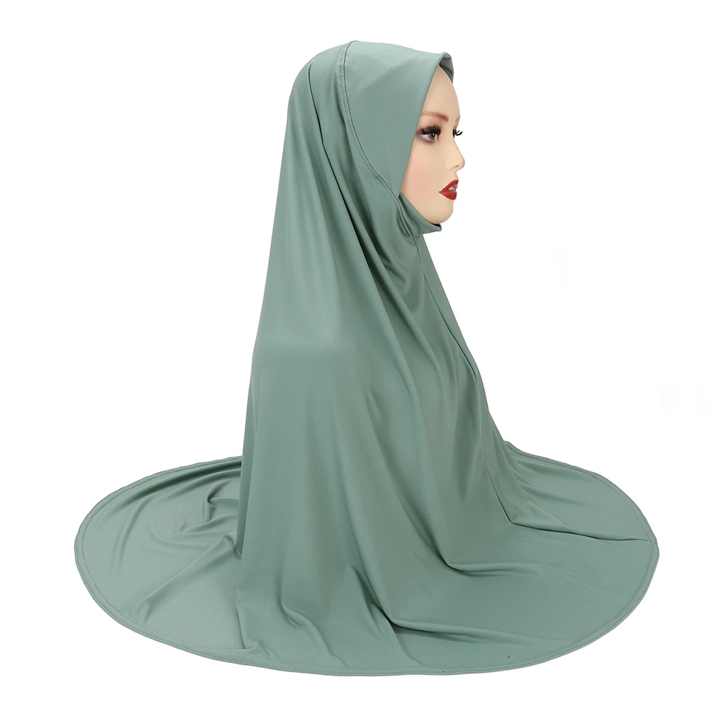 Groot formaat klaar om moslim hijab XL maat Jersey Instant hijab sjaal lichte tulband Maleisische sjaal leverancier te dragen
