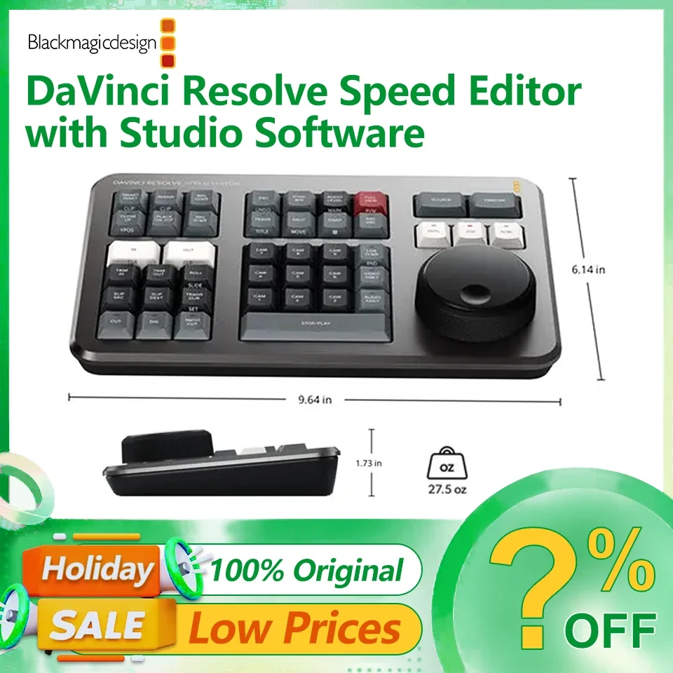 Blackmagic Design DaVinci Resolve Speed Editor with Studio Software