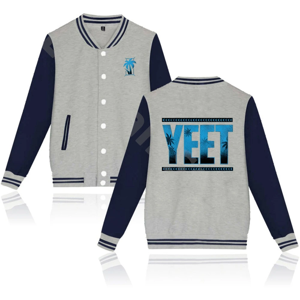 Jey Uso Yeet Baseball Jacket Fashion Women Clothing Harajuku Men Baseball Uniform Hip Hop Long Sleeve Casual Vintage Jackets