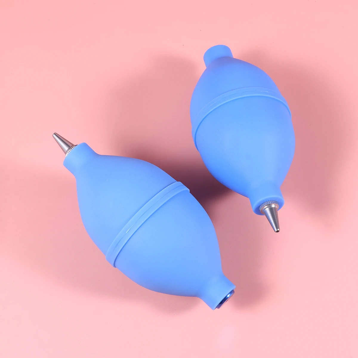 2 قطعة منفاخ الهواء سيليكون الأزرق ضغط لمبة للكاميرا عدسة الكمبيوتر العصارية منظف الغبار حقنة لمبة منفاخ الغبار التصوير #2