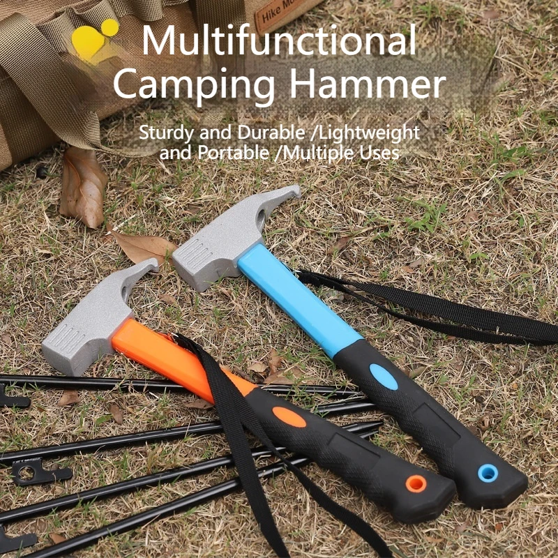 

Outdoor Camping Multi-function Hammer High Carbon Steel Camping Hammer Dual Purpose Hammer Pulling Nails Travel Portable Tools