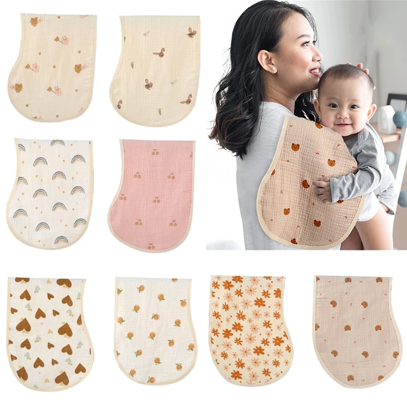 Organic Baby Bibs Burp Cloths for Baby Boys and Girls Absorbent Burping Cloth Unisex Fashion Newborn Saliva Towel