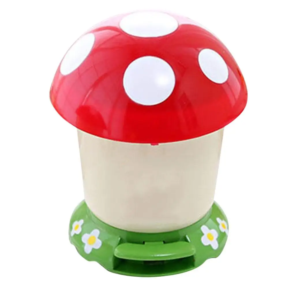 

Mushroom Trash Can Household Garbage Bin Waste Container Litter Dustbin Kids Room Decor Kitchen Wastebasket Material