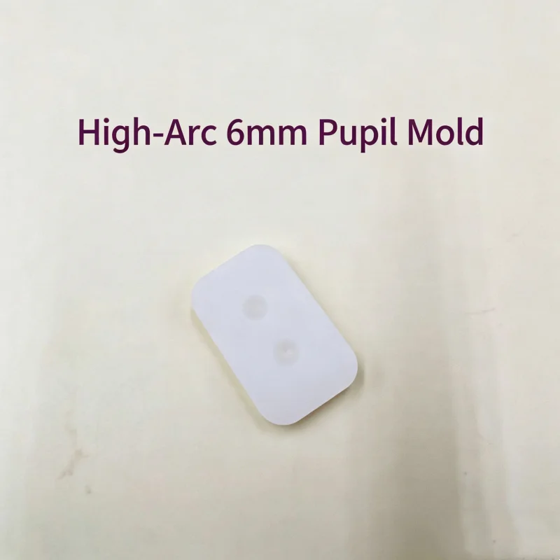 BJD Doll Pupil Piece Silicone Mold, Multi‑Curvature Eye Mold for Plaster & Resin Eye Base, DIY Doll Eyes Making Casting Tool