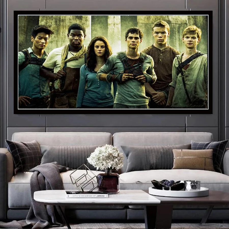 5D Diy The Maze Runner Movie Poster Diamond Painting Full Square Diamond Mosaic Embroidery Cross Stitch Kits Portrait Home Decor