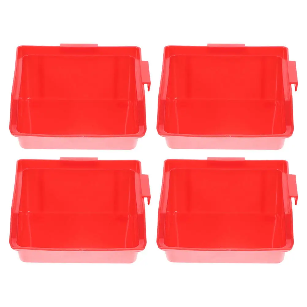 Picture 6: 4Pcs Easy Assemble Stackable Storage Bins Space Saving Plastic Parts Organizer for Tool Accessories Component Storage