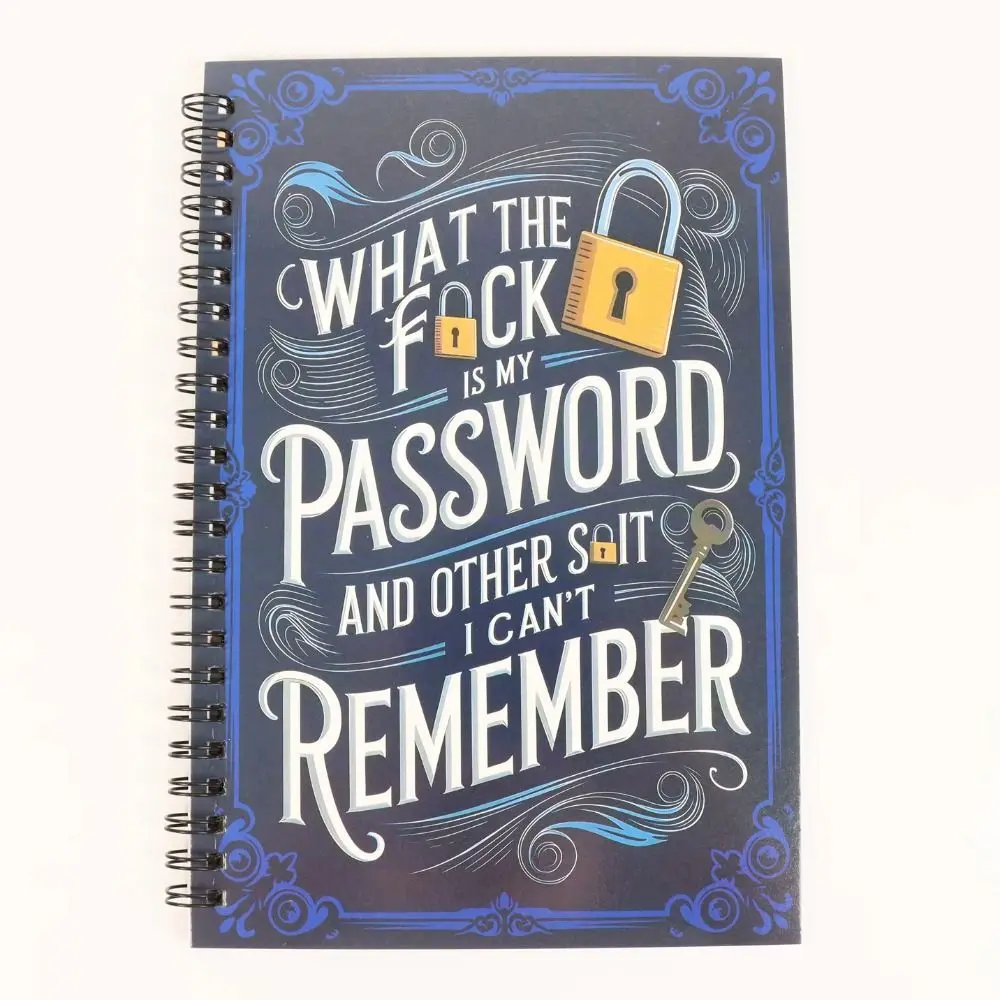 

Teal Cover Spiral Password Notebook To Do List Taking Notes Memo Notepad Time Organizer Gold Key Design Diary Notebook Office