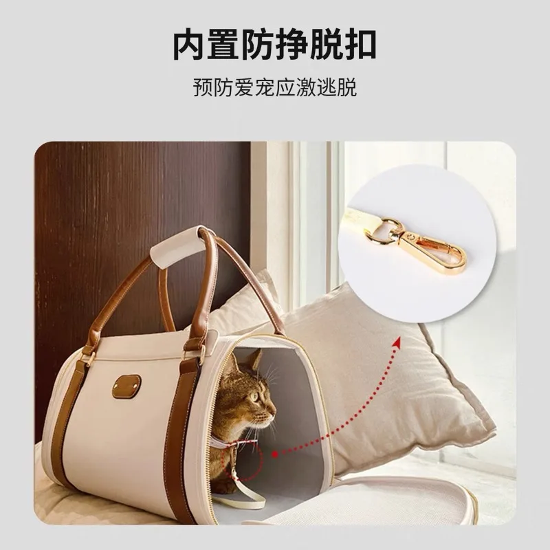 Go out portable cat backpack anti-bite large capacity dog breathable