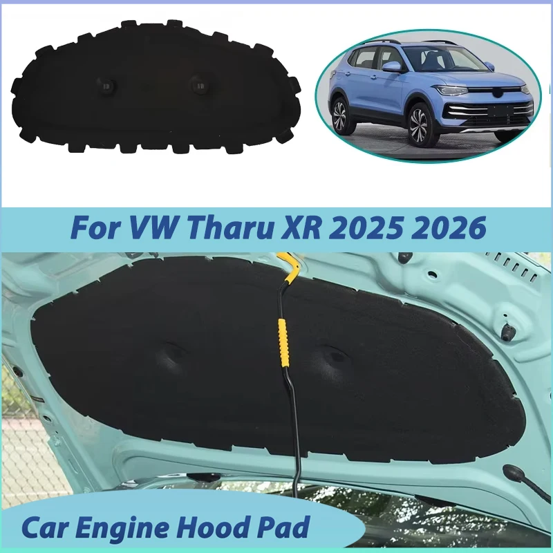 For Volkswagen Tharu XR Accessories 2025 2026 Car Engine Hood Mats Soundproof Cotton Cover Heat Insulation Pads Car Accessories