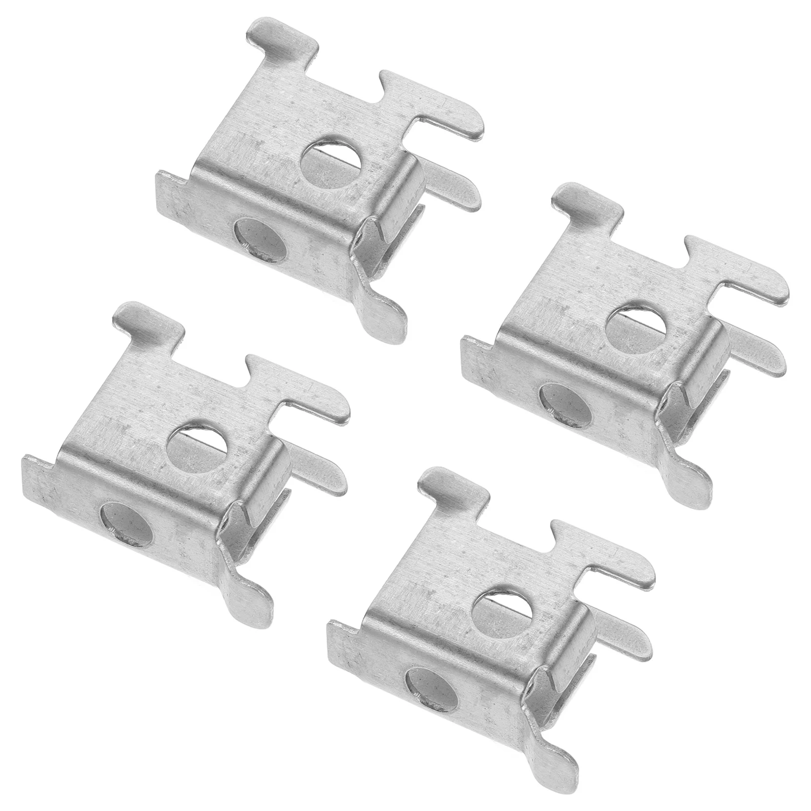 

4pcs Freezer Shelf Clips Stainless Steel Hooks for Beverage Fridge Cabinet Shelves Storage Solution Metal Hardware