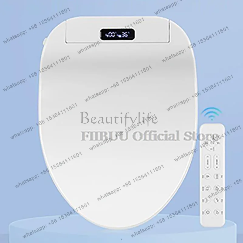 

Elongated Bidet Smart Toilet Seat Cover Toilet Seat Lid For Bathroom Warm Air Drying Night Light Seat Heating Quiet Operation