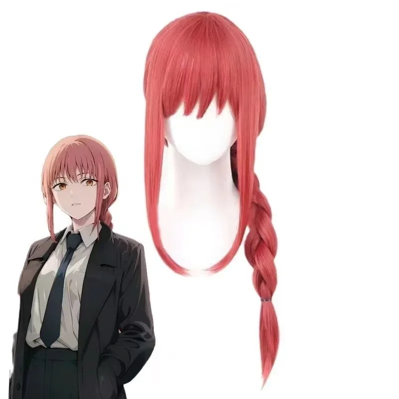

1 piece light red single pigtail straight hair wig, anime "Tokyo Ghoul" Mitsuha cosplay wig