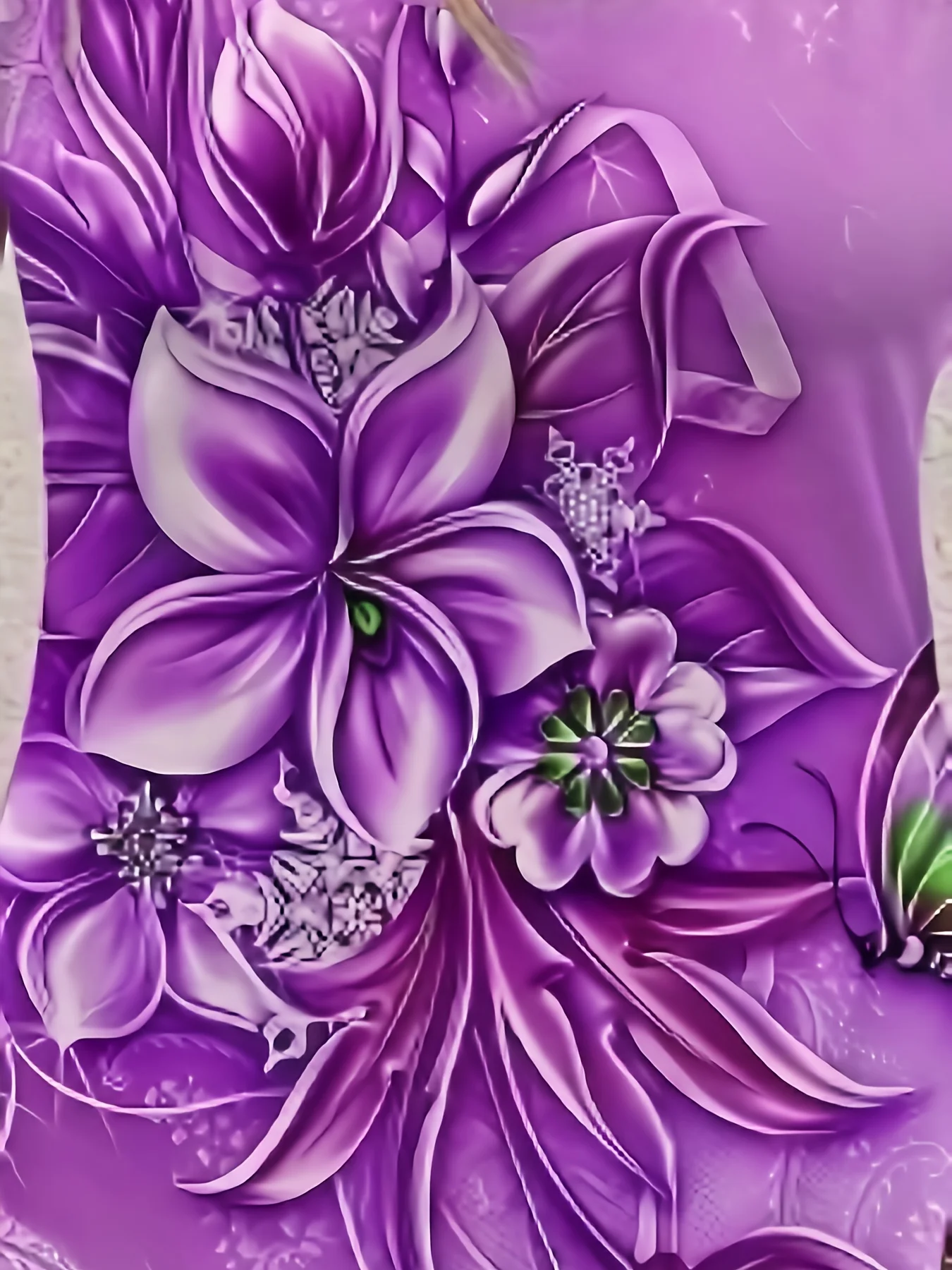 Minivestido bohemio para mujer, falda acampanada, elegante y elegante, informal, con patrón floral diario, sin mangas, color morado claro, sin mangas