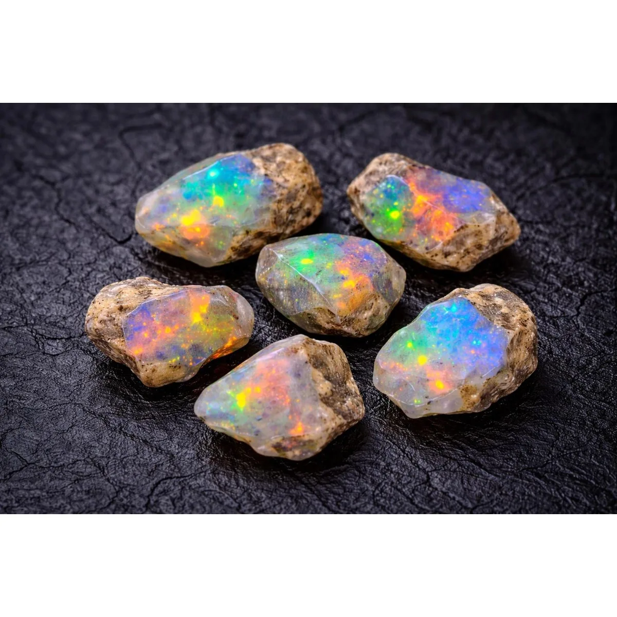 AAA+ Ethiopian Welo Opal 25-80CT Natural Rough Fire Opal Raw Gemstone Rainbow Flash Crystal Jewelry Making Collector