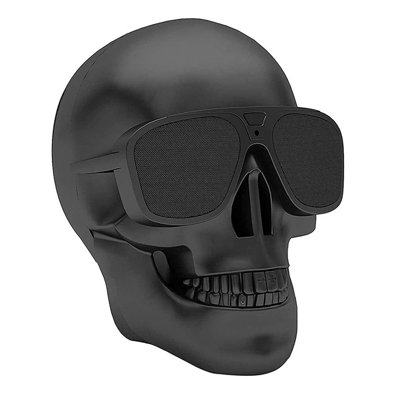 

Bluetooth Speaker, Portable Bluetooth Skull Speakers For Halloween, Party, Travel, Outdoor Decor, Support TF/U Disk/AUX