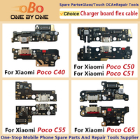 USB Charging Dock Board For Xiaomi Poco C40 C50 C51 C55 C65 C75(5G) Charger Port Connector Flex Cable Repair Parts  (1PC)
